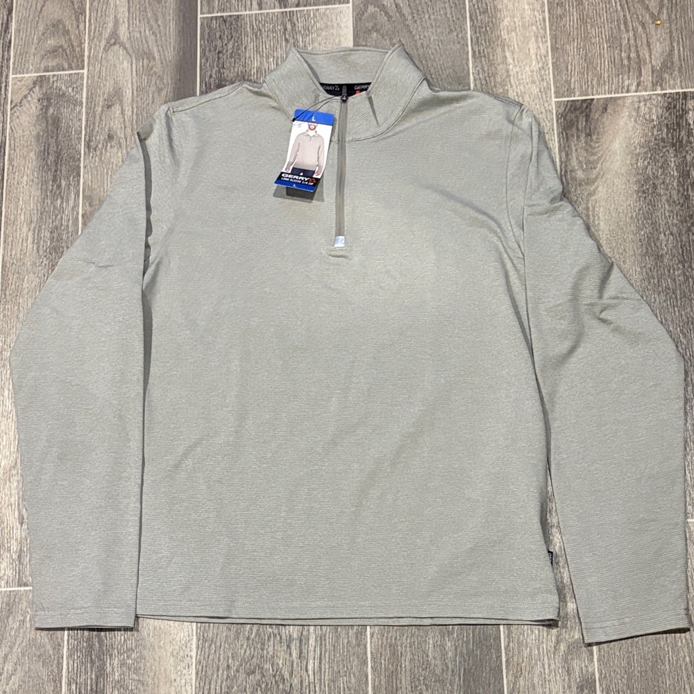 Gerry Light Gray Quarter-Zip Pullover